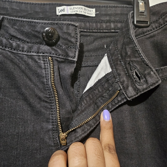 Lee Slender Secret Lower On the waist Women's Black Jeans - Picture 8 of 9